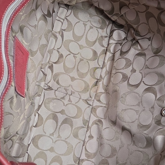 COACH Italian Red Clay/Rust East West Tote - Picture 13 of 14